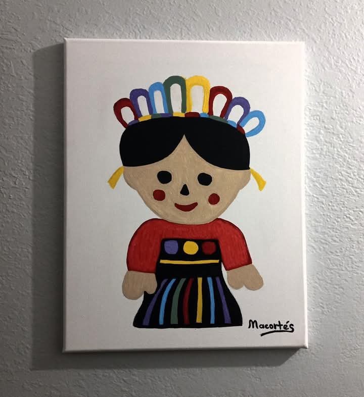 MacLele — acrílico sobre lienzo, 14 × 18 in